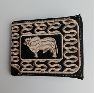 Men's Western Wallet Genuine Leather‎ Hand Crafted Bifold Cowboy Rodeo Wallet